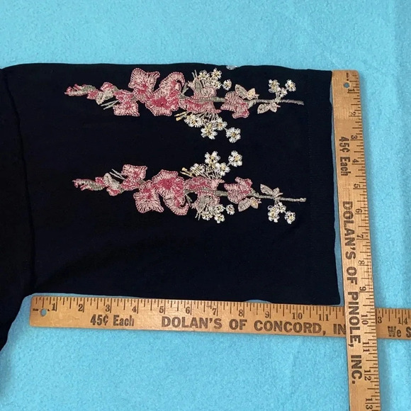 I.N.C International Concepts floral embroidered 3/4 kimono sleeves knit size 1X - Picture 8 of 10